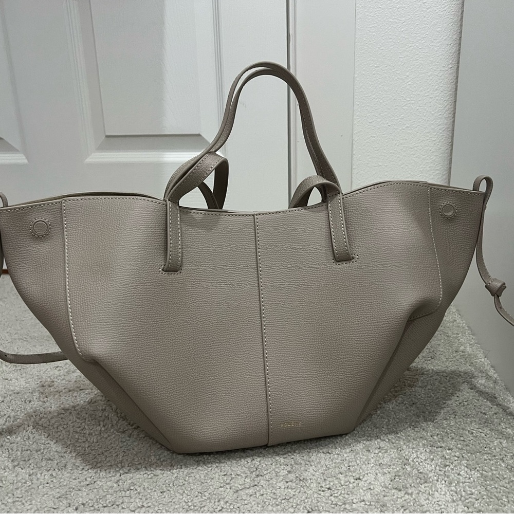 Polene Cyme Mini in Textured Taupe